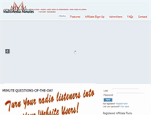 Tablet Screenshot of multimediaminutes.com